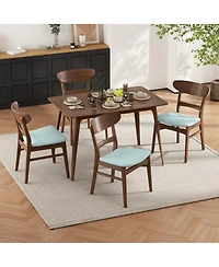 Streamdale Furniture Mid-Century Modern 5-Piece Dining Set