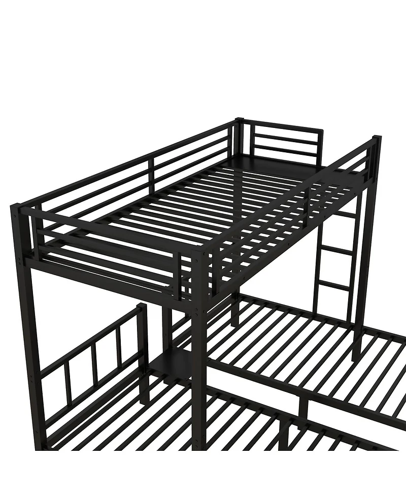 Streamdale Furniture Twin/Twin Xl Triple Metal Bunk Bed