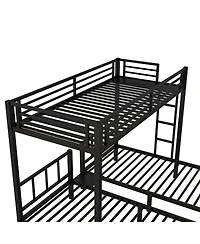 Streamdale Furniture Twin/Twin Xl Triple Metal Bunk Bed