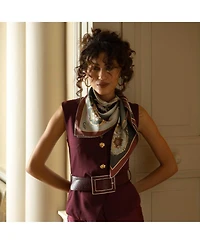 Elizabetta Women s Carozza Silk Foulard Scarf