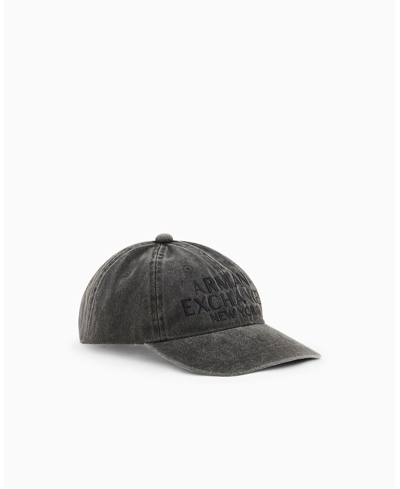 A|X Armani Exchange Men's Distressed Baseball Hat