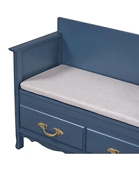 Streamdale Furniture Shoe Bench with Removable Cushion & Hidden Storage