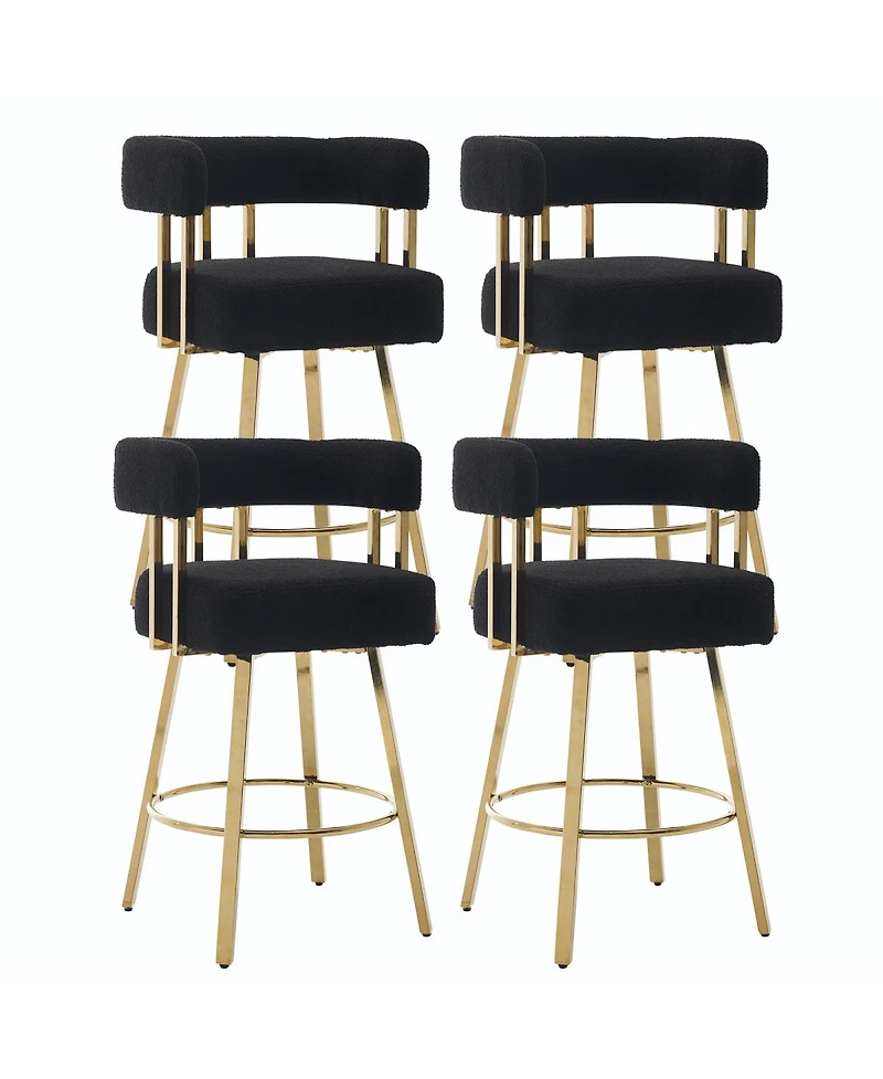 Streamdale Furniture Modern decorative chair with gold metal legs