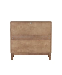 Streamdale Furniture 31.5-inch geometric sideboard with 2 doors and adjustable shelves.