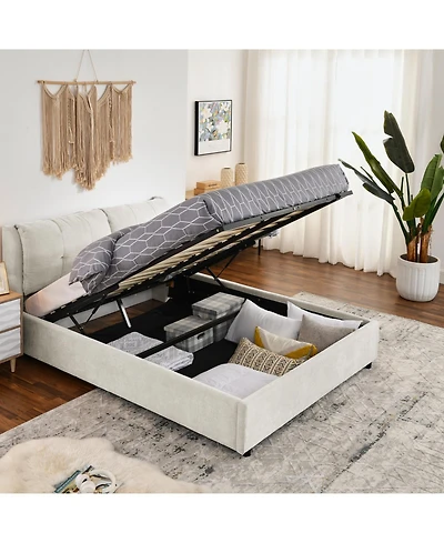 Streamdale Furniture Twin size Storage Bed with Headboard