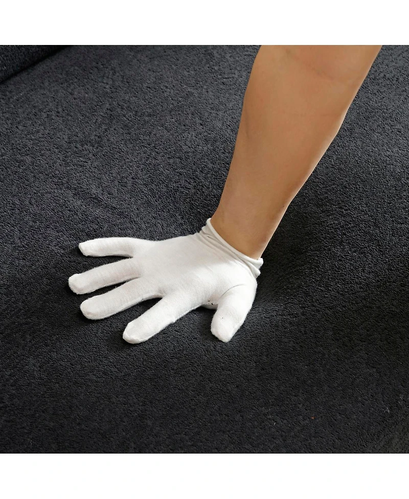 Streamdale Furniture Streamdale 2-in-1 Folding Sofa Bed with Pillow, Twin Sleeper Sofa, Black