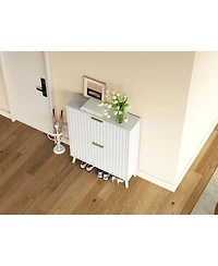 Streamdale Furniture Efficient Tipping Bucket Storage Organizer, Space-Saving Narrow Design