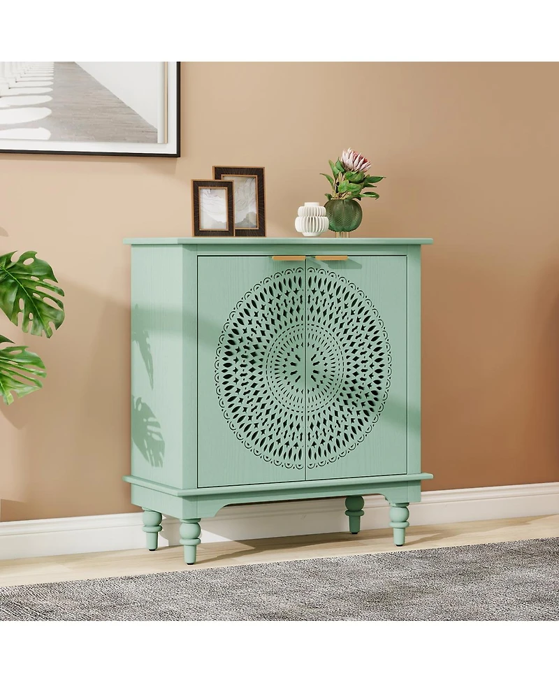 Streamdale Furniture American Style 2 Door Accent Cabinet Sideboard Buffet Storage Cabinet