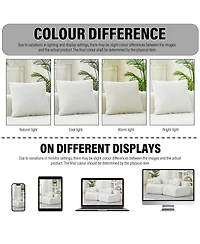 Streamdale Furniture Chenille Sectional Sofa with 2 Pillows, Symmetrical Modular for Living Room/Office