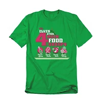 Elf Men's 4 Main Food Groups T Shirt