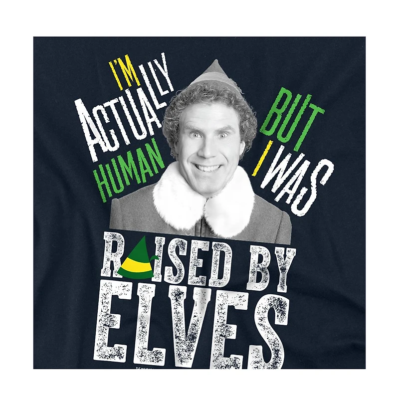 Elf Men's Not Human Raised By Elves T Shirt