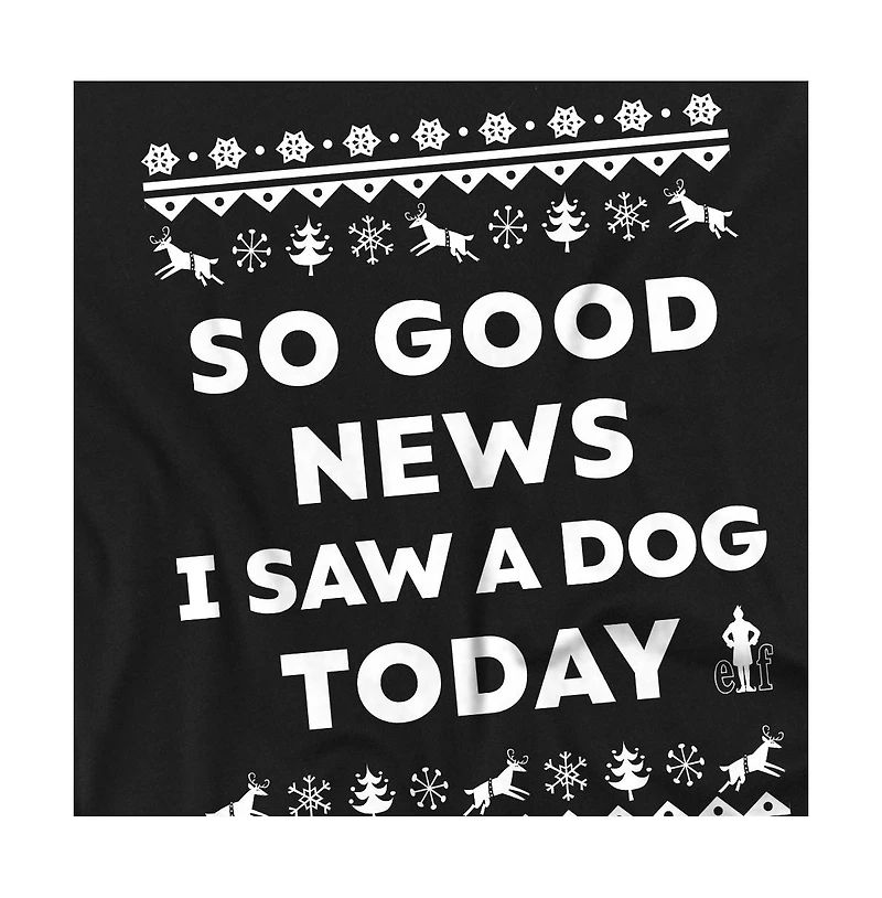 Elf Men's Good News Faux Sweater T Shirt