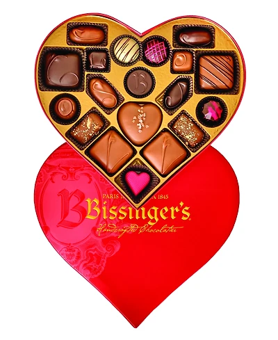 Bissinger's Handcrafted Chocolate Valentine's Day Signature Heart Gift Box, 19 Piece