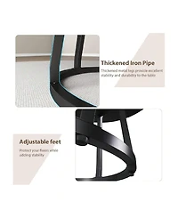 Gaomon Kitchen Table 42inch Round Farmhouse Dining Table For 4 to 6 People Rustic Wood Kitchen Table for Dining Room