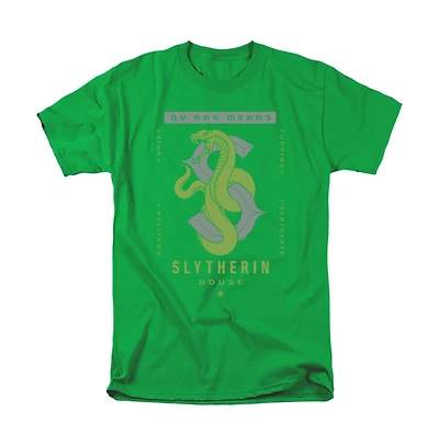 Harry Potter Men's Slytherin By Any Means T Shirt