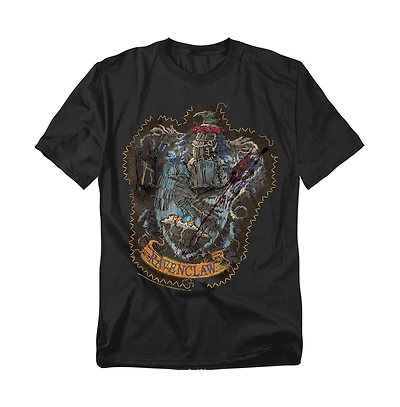 Harry Potter Men's Ravenclaw Knitted Patch Damaged T Shirt