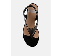 Nerina Studded Genuine Leather Sandals