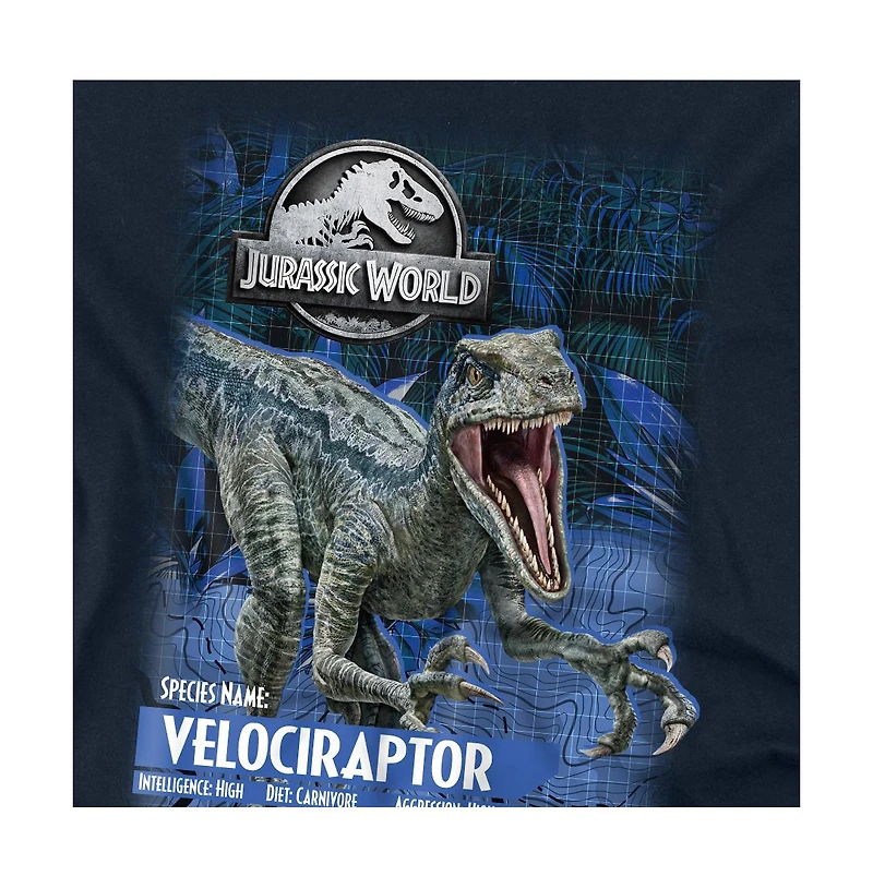 Jurassic Park Men's World Velociraptor T Shirt