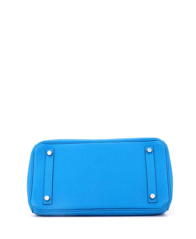 Pre-Owned HERMES Birkin 30 Handbag Verso Togo with Palladium Hardware