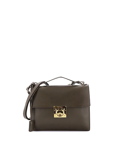 Pre-Owned Salvatore Ferragamo Small Marisol Shoulder Bag Leather