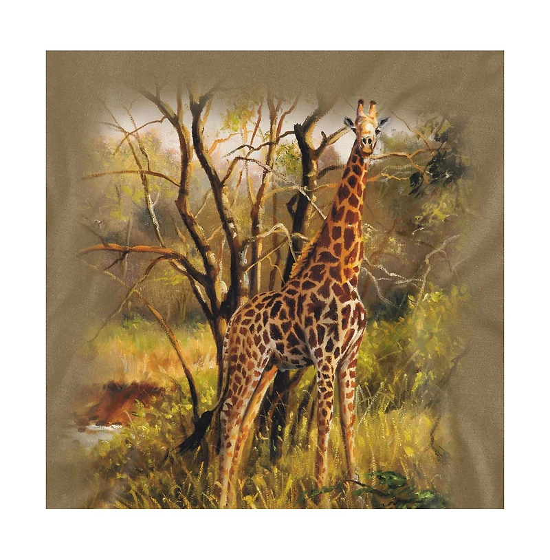 Wild Wings Men's Wildlife Giraffe T-Shirt
