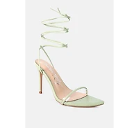 Womens Sphynx High Heel Lace Up Heels