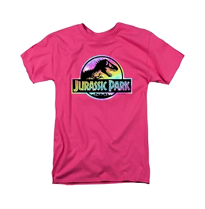 Jurassic Park Men's Glitter Gradient Logo T Shirt