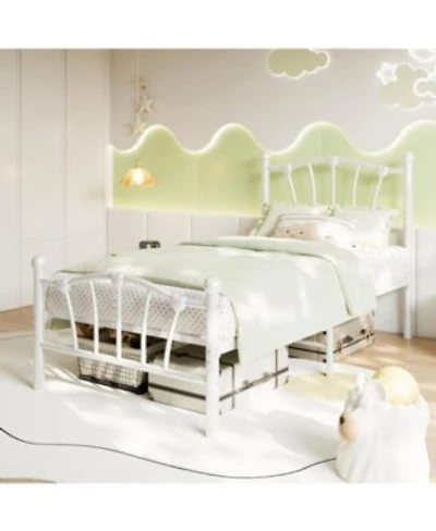 Gaomon Twin Size Metal Bed Frame Twin Bed Frames For Girls
