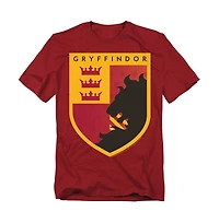 Harry Potter Men's Gryffindor Crown Shield T Shirt