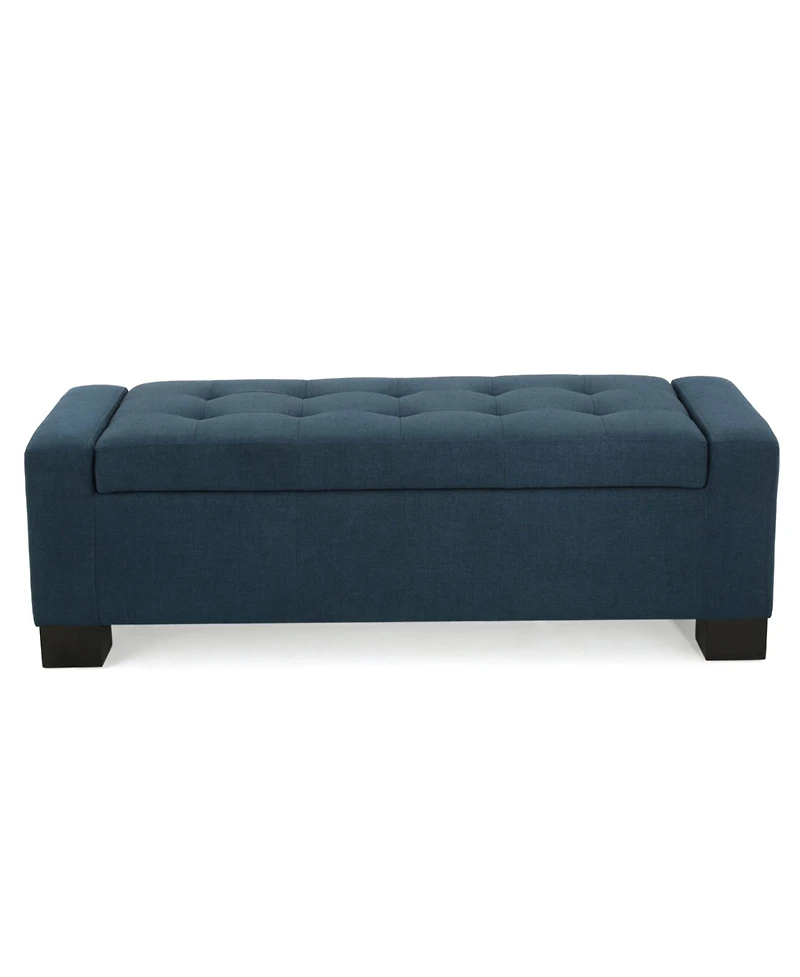 Streamdale Furniture Lawton Fabric Storage Ottoman Contemporary Style With Ample Storage