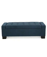 Streamdale Furniture Lawton Fabric Storage Ottoman Contemporary Style With Ample Storage