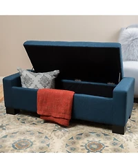 Streamdale Furniture Lawton Fabric Storage Ottoman Contemporary Style With Ample Storage