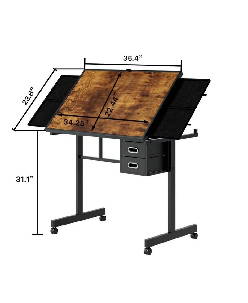 Streamdale Furniture Jigsaw Puzzle Table Board 1000 Pieces with 4 Trays & 2 Drawers