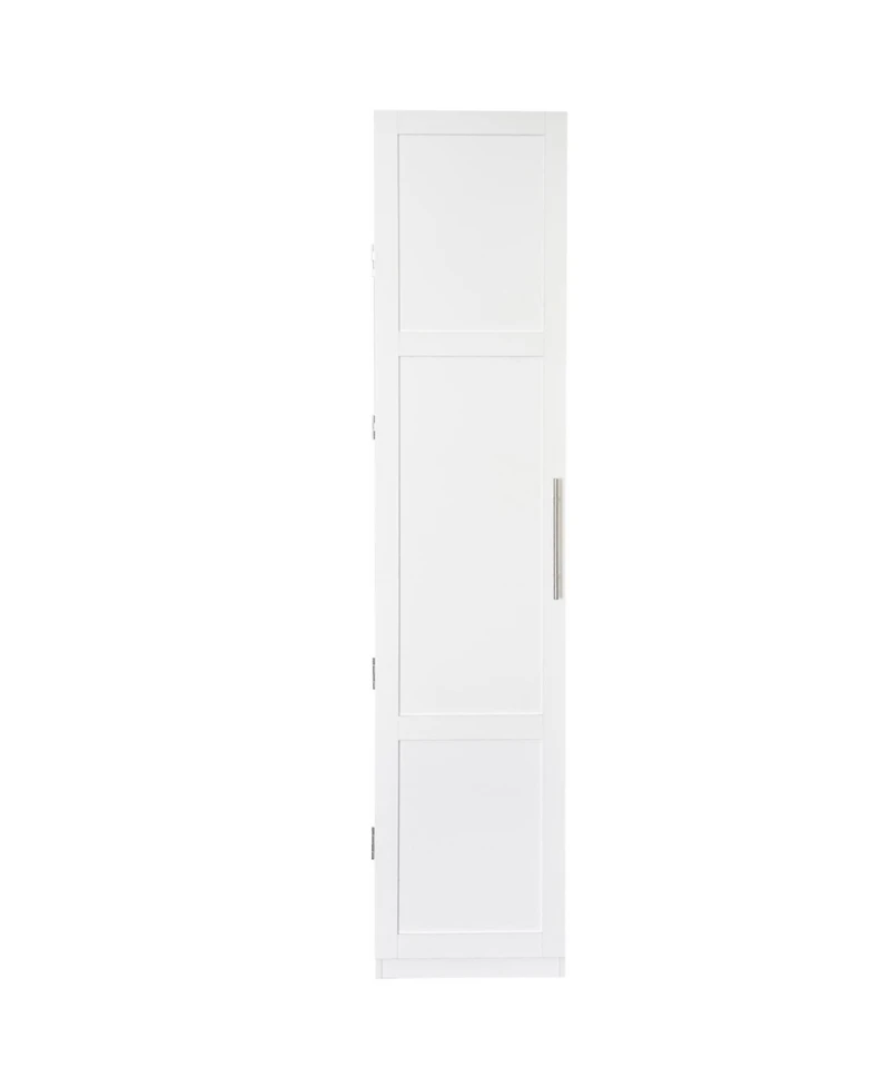Streamdale Furniture Streamdale White Kitchen Pantry Cabinet with Doors & Shelves