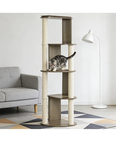 Zeus & Ruta Large Multilevel Corner Cat Tower