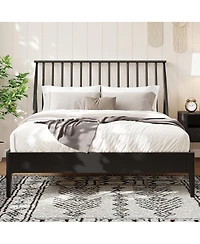 Streamdale Furniture Solid Bamboo Spindle Bohemian Mid-Century Modern