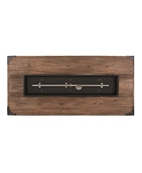 Streamdale Furniture Rectangle Concrete Fire Table, Gas Burning, 56-inch