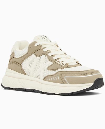 A|X Armani Exchange Men's Microsuede Lucky Sneakers