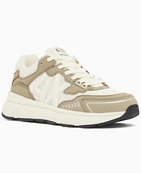 A|X Armani Exchange Men's Microsuede Lucky Sneakers