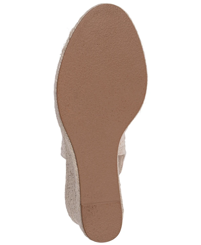 Gc Shoes Women's Bowery Crochet Espadrille Wedge Sandals