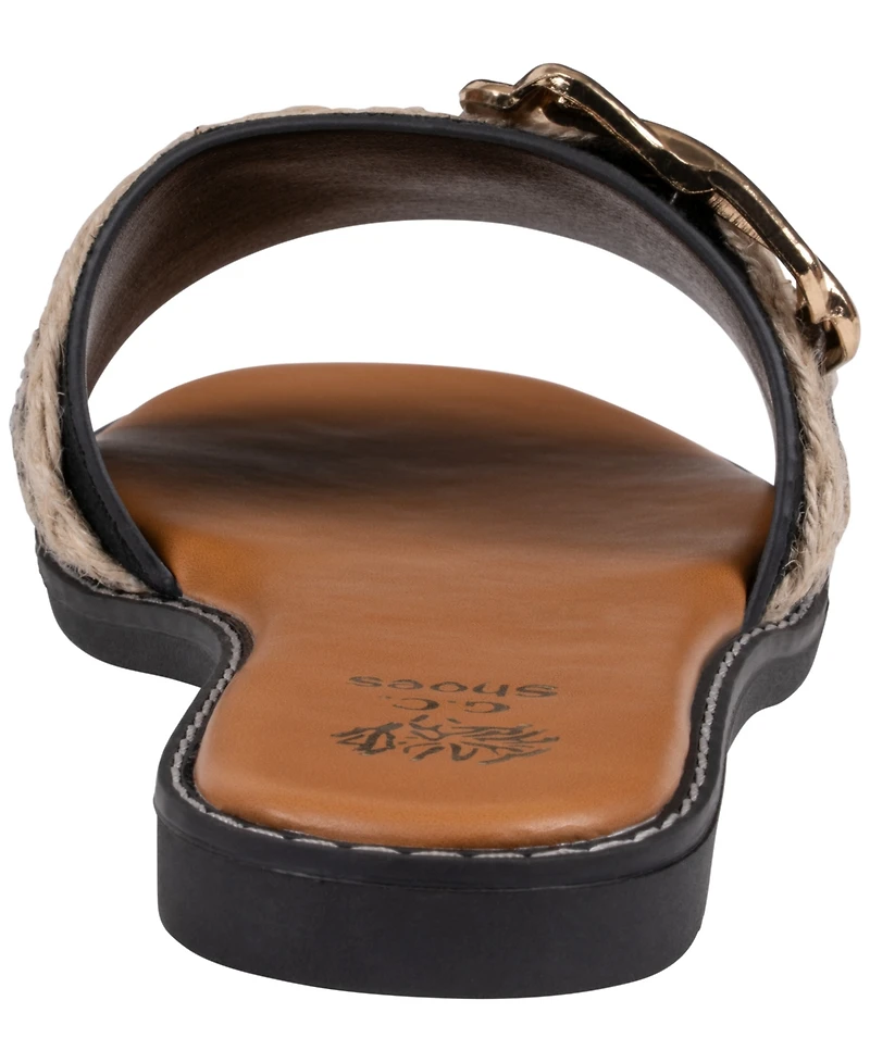 Gc Shoes Women's Devon Grommet Toe Loop Flat Sandals