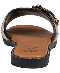 Gc Shoes Women's Devon Grommet Toe Loop Flat Sandals