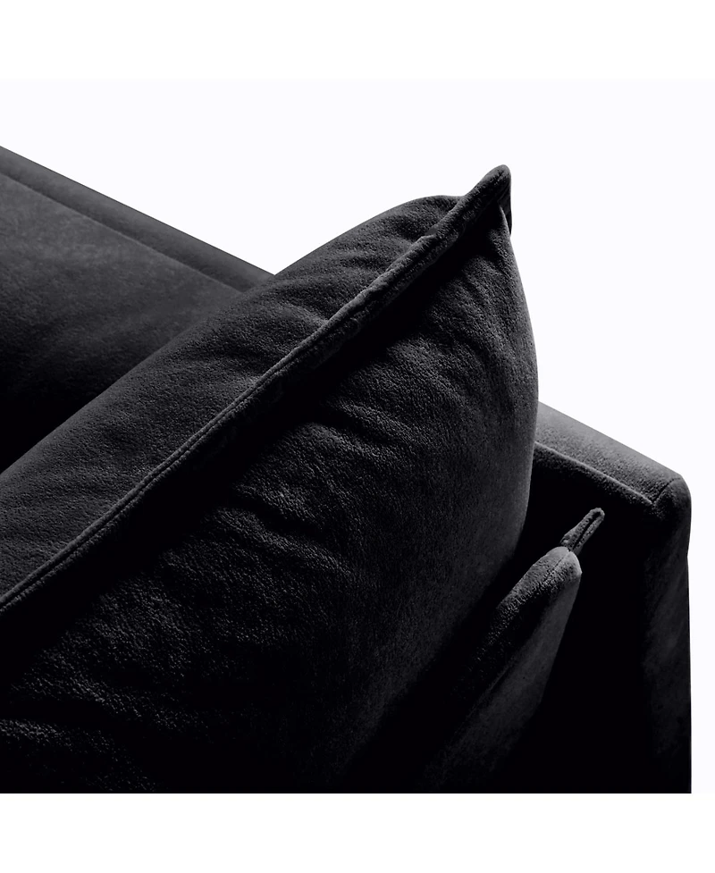 Streamdale Furniture Luxury 2-Piece Chenille Cloud Loveseat Set with 3 Pillows