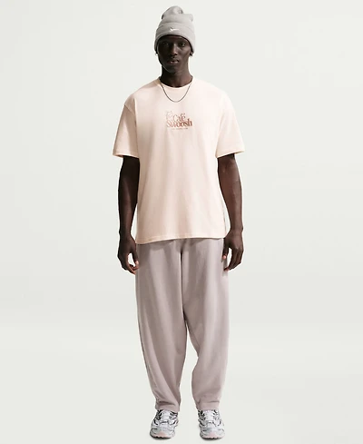 Nike Men's Cafe Swoosh Print Crewneck T-Shirt