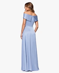 Xscape Petite Off-The-Shoulder Ball Gown