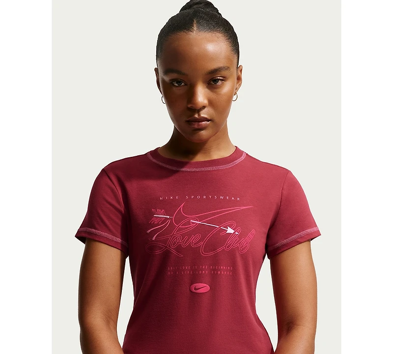 Nike Sportswear Women's Chill Knit Slim Short-Sleeved Cropped T-Shirt