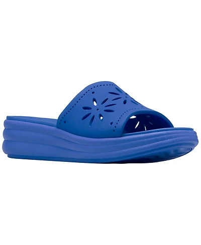 Clarks Women's Drift Floral Slip-On Wedge Sandals