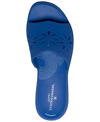 Clarks Women's Drift Floral Slip-On Wedge Sandals