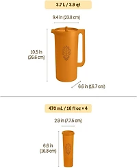 Tupperware Retro Classic 5-Piece Pitcher and Tumbler Set