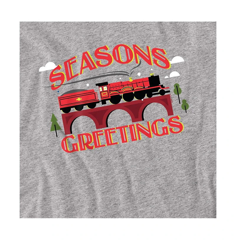 Harry Potter Men's Seasons Greetings Christmas Hogwarts Express T Shirt